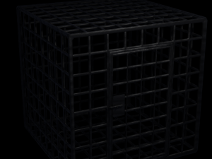 crude iron cage 3D Model