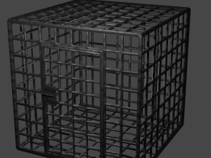 crude iron cage 3D Model