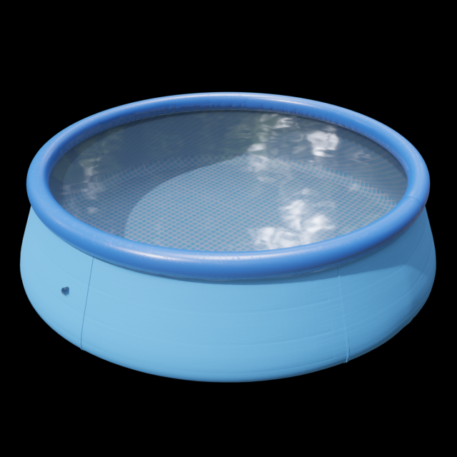 inflatable pool 3D 模型 .c4d .max .obj .3ds .fbx .stl .blend