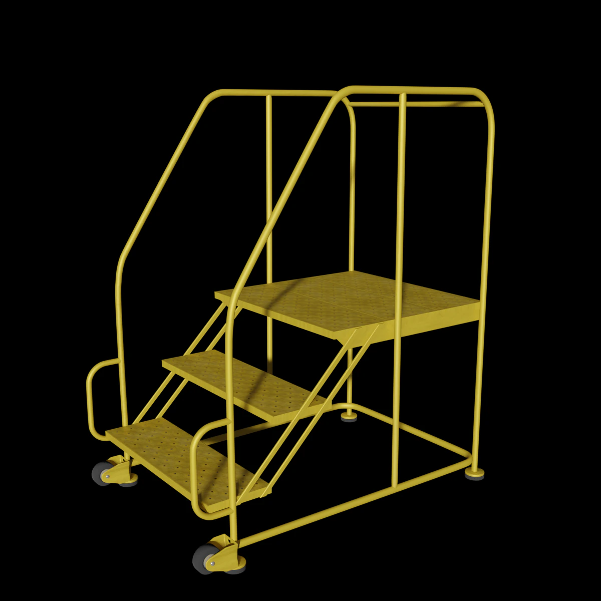 roll around staircase 3D Model .c4d .max .obj .3ds .fbx .stl .blend