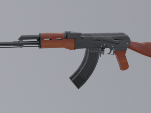 the ak assault rifle for gamers 3D 模型