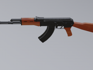 the ak assault rifle for gamers 3D 模型