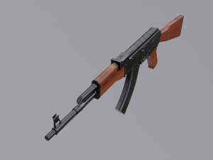 the ak assault rifle for gamers 3D 模型