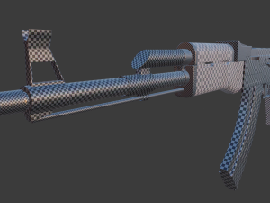 the ak assault rifle for gamers 3D 模型