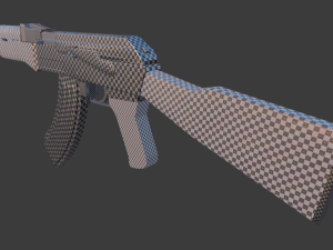the ak assault rifle for gamers 3D 模型