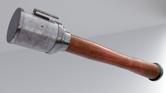 german grenade m24 wwii stielhandgranate 3D 模型 .c4d .max .obj .3ds .fbx .stl .blend 