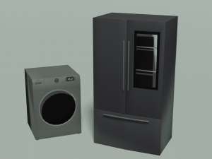30 low poly electronic and household appliances 3D Model