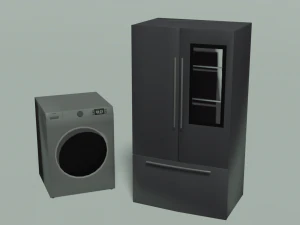 30 low poly electronic and household appliances 3D Model