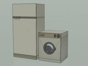 30 low poly electronic and household appliances 3D Model
