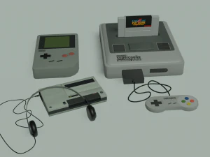 30 low poly electronic and household appliances 3D Model