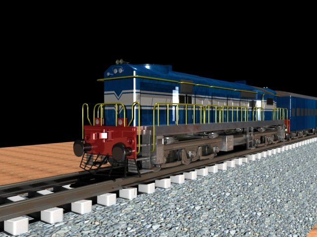 train 3D Model .c4d .max .obj .3ds .fbx .stl .blend