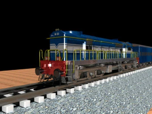 trem Modelo 3D
