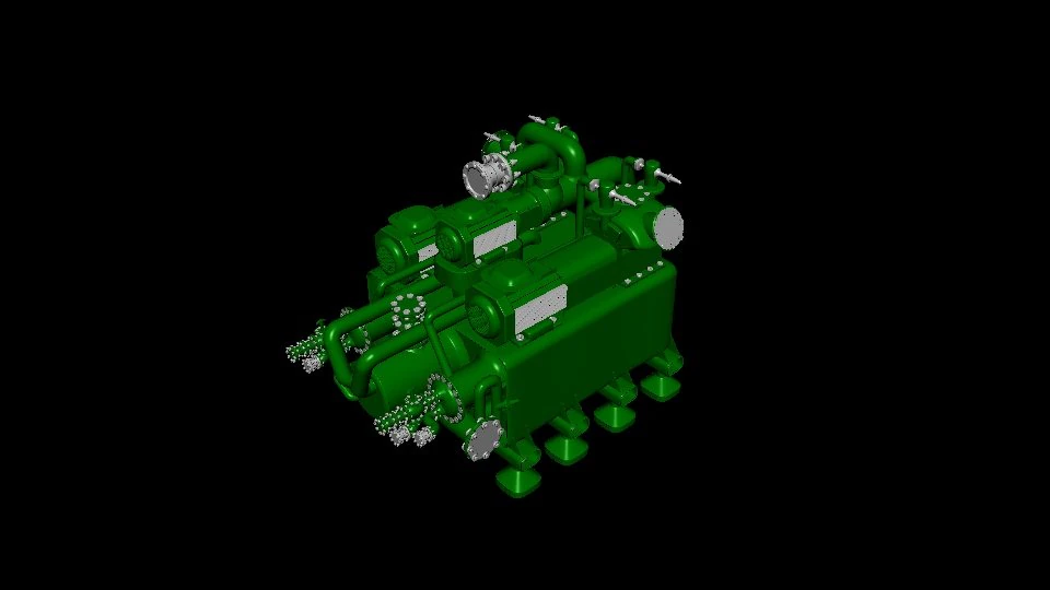 old motor 3D Model .c4d .max .obj .3ds .fbx .stl .blend 