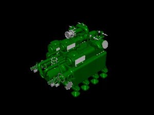 старий мотор 3D Модель