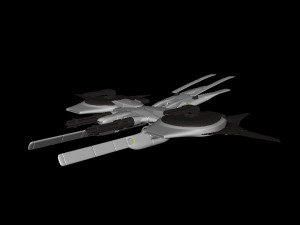 spaceship 3D मॉडल