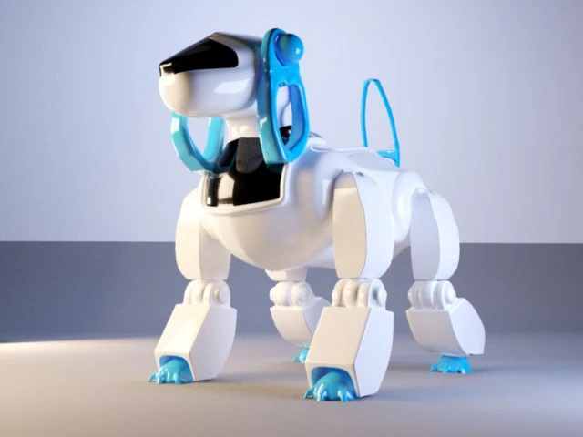 そばかロボット 3Dモデル .c4d .max .obj .3ds .fbx .stl .blend 