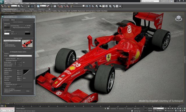 Bolide - cart - kart - car 3D Model .c4d .max .obj .3ds .fbx .stl .blend 