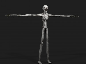 monster realistic - wendigo from myth Modello 3D