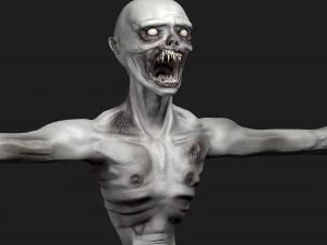 monster realistic - wendigo from myth 3D Model