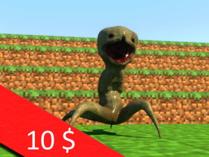 minecraft rig - realistic creeper Model 3D