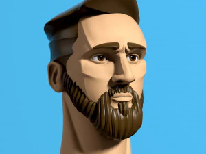 CHEF DE MESSI - ATHL&Egrave;TE PROFESSIONNEL DE FOOTBALL Modèles 3D en vedette