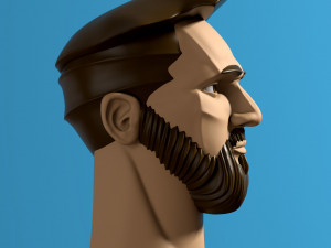 HEAD OF MESSI - PROFESSIONAL FOOTBALL ATHLETE Modèles 3D en vedette