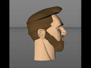 HEAD OF MESSI - PROFESSIONAL FOOTBALL ATHLETE Modèles 3D en vedette