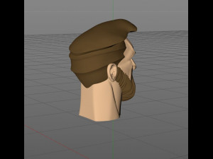 HEAD OF MESSI - PROFESSIONAL FOOTBALL ATHLETE Modèles 3D en vedette