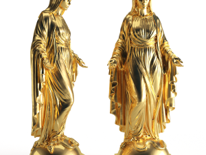 virgin mary statue 3d 3D Model
