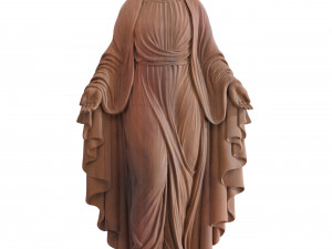 virgin mary full figure pendant 1 Modèle 3D