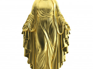 virgin mary full figure pendant 1 Modèle 3D
