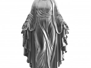 virgin mary full figure pendant 1 Modèle 3D