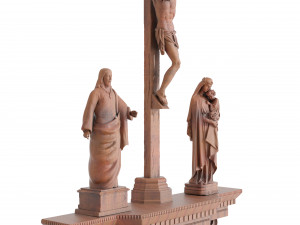 crucifixion scene set 1 3D Model