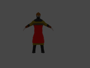 medieval turkish soldier 3D Model