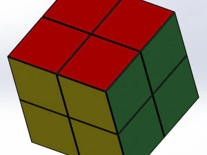 2x2 rubik k&uuml;p 3D Model