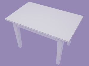 dining table 3D मॉडल