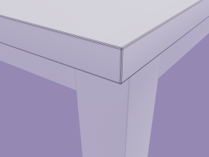dining table 3D मॉडल