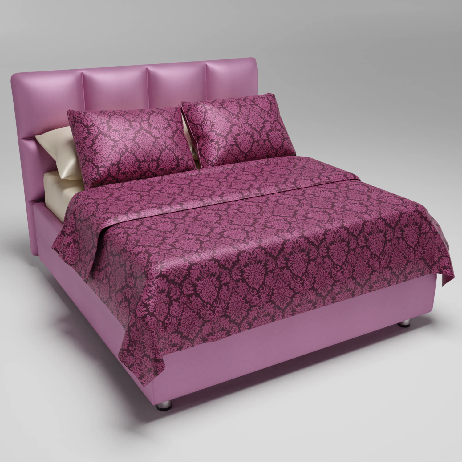 bed elisa lilac 3D Model .c4d .max .obj .3ds .fbx .stl .blend 