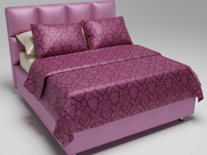 bed elisa lilac Modèle 3D
