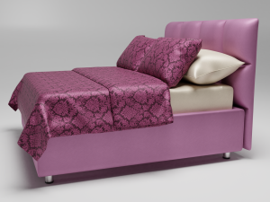 bed elisa lilac Modèle 3D