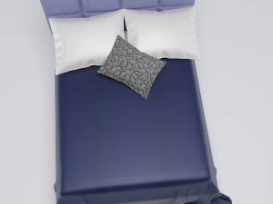 elisa blue bed 3D Model