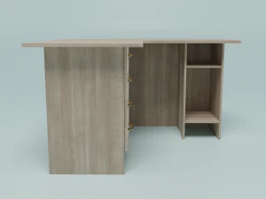 office table white 3D Model