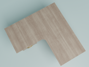 office table white 3D Modell