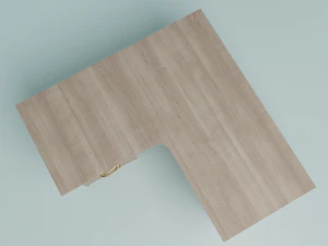 office table white 3D Model