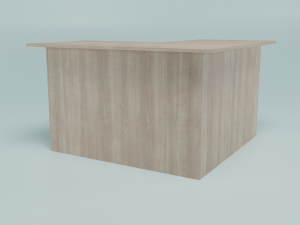 office table white 3D Modell