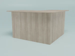 office table white 3D Model
