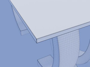 olympia dining table 3D Model