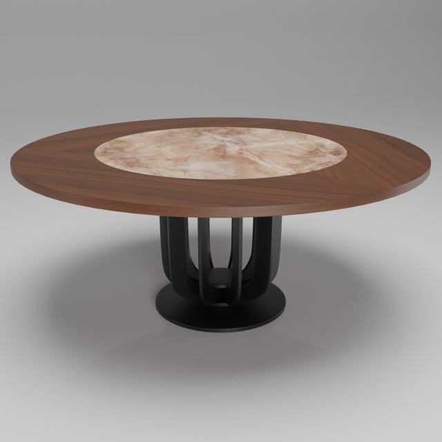 solo dining table 3D 模型 .c4d .max .obj .3ds .fbx .stl .blend 