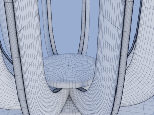 solo dining table 3D 模型
