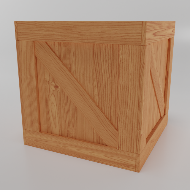wooden crate Modèle 3D .c4d .max .obj .3ds .fbx .stl .blend 